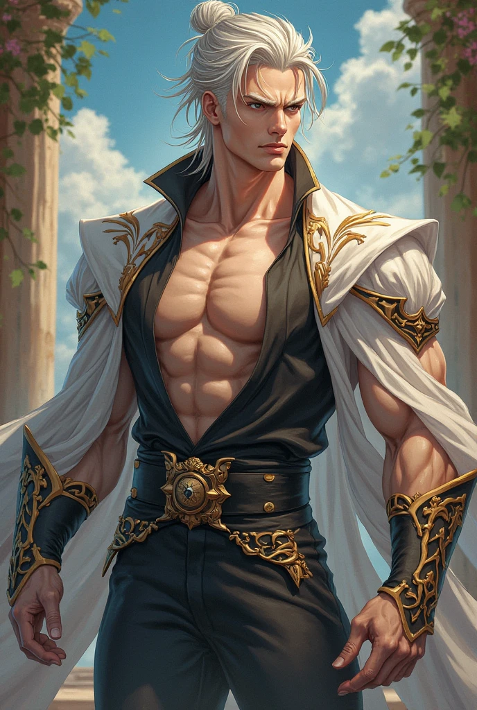 8K,realisticlying,Glamorous,The is very detailed,A 20-year-old boy, a handsome and charming man,Wearing a bandage, wearing Zulu attire,It perfectly interprets the power and charm of the bandage。cave background,It creates a unique atmosphere,Highlight his bravery and perseverance。The cloudy sky adds a touch of tension and mystery to the entire scene。This one is high definition、High-quality images will give you a stunning visual experience,Detailed battlefields and torn clothes,It will keep your eyes peeled。oc rendered,dramatic lights,Award-winning quality,Has an extremely elegant body, muscular figure, abs, white glowing pupils, dark skinned character, white dreadlocks