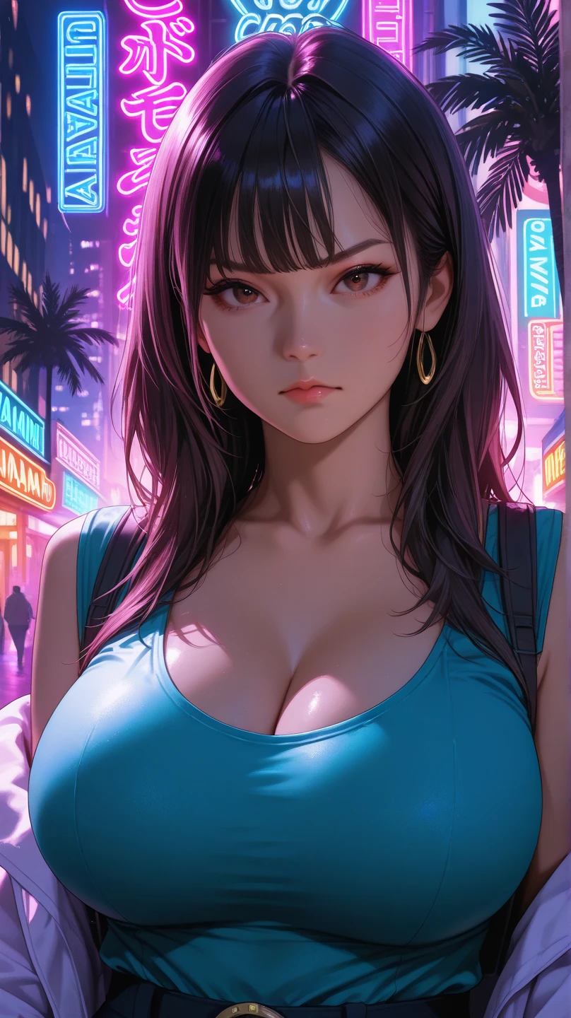 girl, Sweat, vapor, Medium chest, shy, detailed hands, looking at the viewer, cute smile