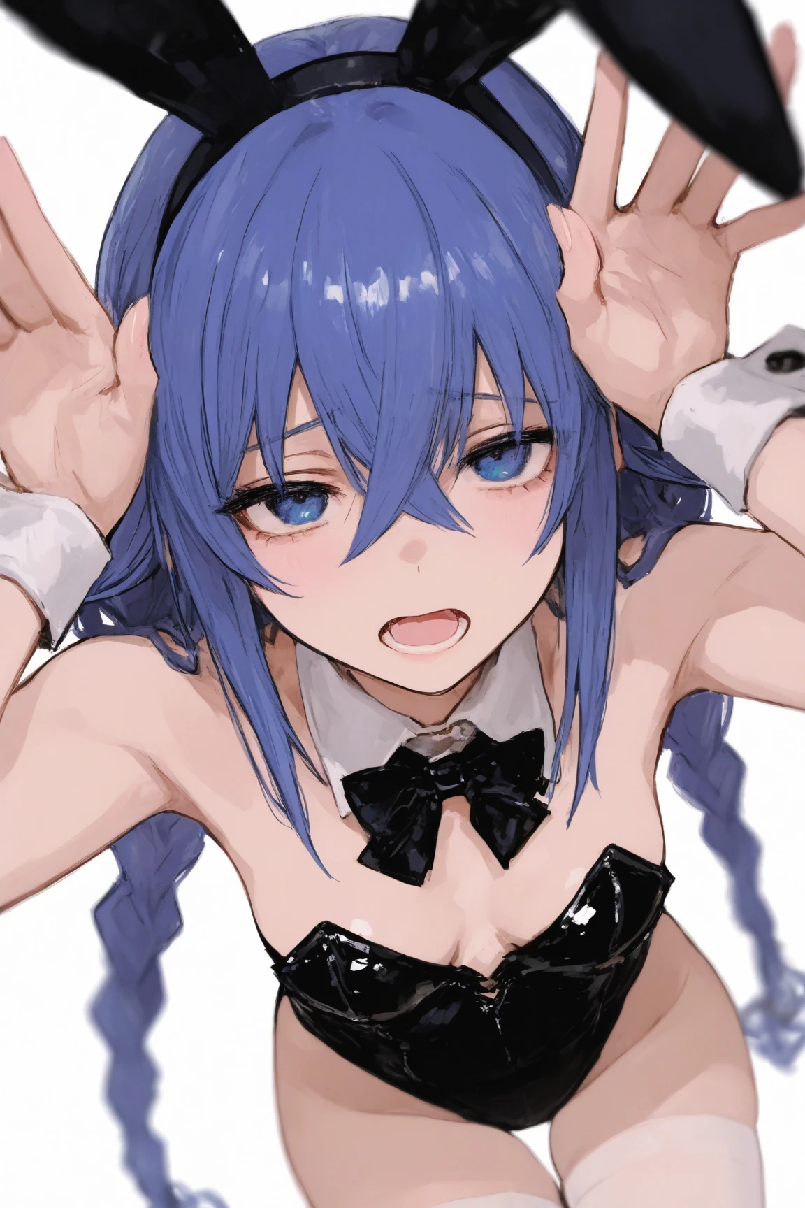 1girl, Kohibari_Kurumi, multicolored_hair, gradient_hair, (((torogao))), (On all fours), (Naked), collar, (leash), ((In the shade)), In town, (((Sweat))), (((steam))), (((vaginal penis))), (((intercourse with a man))), (((back))), (1 guy), (Expressive eyes), (Perfect Face), detail perfect piece, 16k, (Best quality)