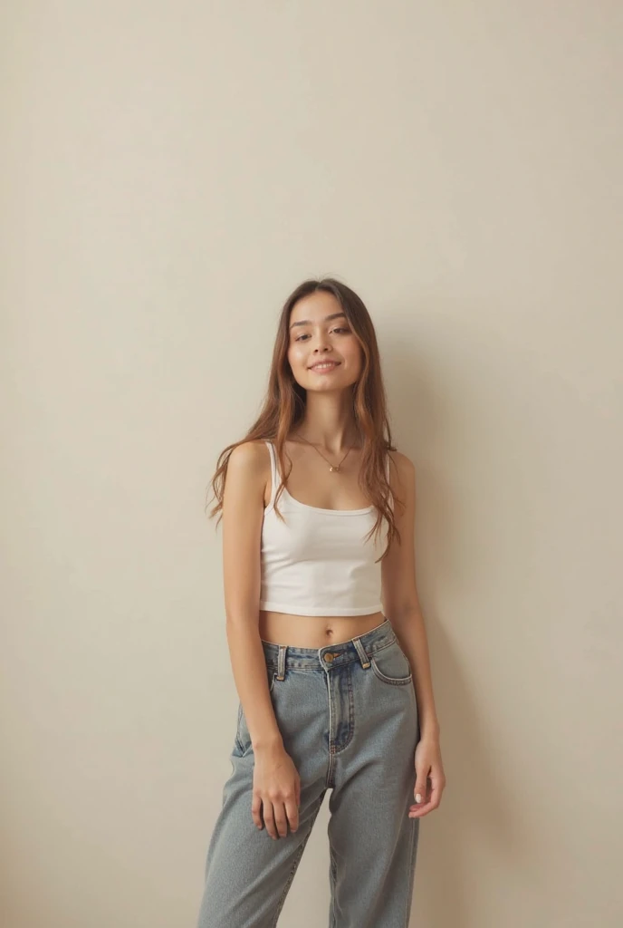 documentary photography photo of a beautiful young woman, disappointed, striped off-the-shoulder blouse with denim skirt, lower body, under rim lighting, overhead shot, shot on a Aaton LTR