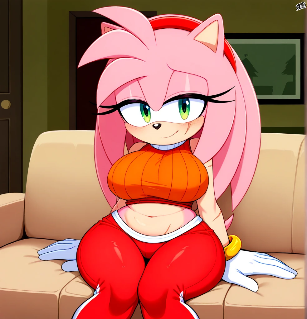 there is a cartoon picture of a woman in a red dress, breasts covered and sfw, furr covering her chest, covered sfw huge breasts, big breasts!, a human-like juicy peach, covered breasts, sfw huge breasts, sfw version, large breasts size, sun behind her, cleavage, big breasts!!, sie boob, fur covering her chest, barrel chested