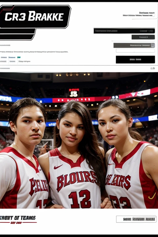 8k HD Raw photo of a 25 years old girl, big breasts black long hair (wearing Red basketball outfit),(black hair, long hair),beautiful girl, in basketball court, big breasts, holding the basketball in one hand and posing elegantly for an instagram post. photorealistic, photo, masterpiece, realistic, realism, photorealism, high contrast, photorealistic digital art trending on Artstation 8k HD high definition detailed realistic, detailed, skin texture, hyper detailed, realistic skin texture, armature, best quality, ultra high res, (photorealistic:1.4),, high resolution, detailed, raw photo, sharp re, 4 kodak portra 400 camera f1.6 lens rich colors hyper realistic lifelike texture dramatic lighting unrealengine trending on artstation cinestill 800,