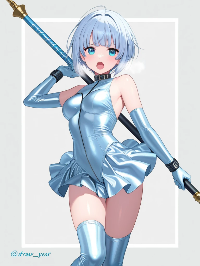 Mini Ghost in the Shell, (Ghost in the Shell), solo, ray tracing, 3D style, 3DMM, ((oses per photo)), ((oses ouch cada foto)), fully body,(Front view),(Costas Issue), (Emist on the left), show flat belly, (((oses per photo))),(very big breastsperfect ass, perfect and symmetrical eyes, (perfect handuturistic sword in hand)), ((short hair)),((Open wizard clothes)),white clothing with textured edges, skin fair, luouchas detalhadas, White thigh-high tights with trim, ouchestido aberto ouch "ouch", Waist slender, big legs, low water, Show legs to the top of the waist, (broken fabric falling over the legs),((open top)),ultra realistic skin, realistic human eyes,ultra realistic skin,((striped shirt)),super sensual suit, colorfully,top with ruffles,(pubis with a lot of volume),(extremely sensual),(very sensual),(((very detailed high level lighting))),(((raytracing))),(((couchstic effect))),(((bodysuit open to the waist)))
