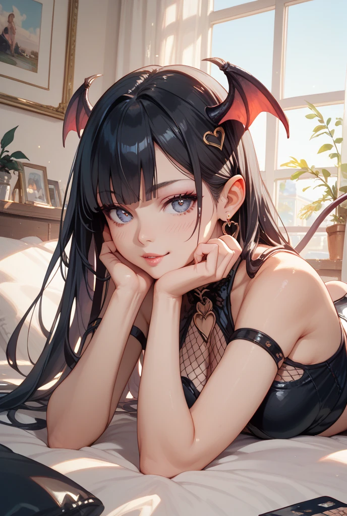 Milk on the face, Heart-shaped pupils, Blush,Stick out her tongue