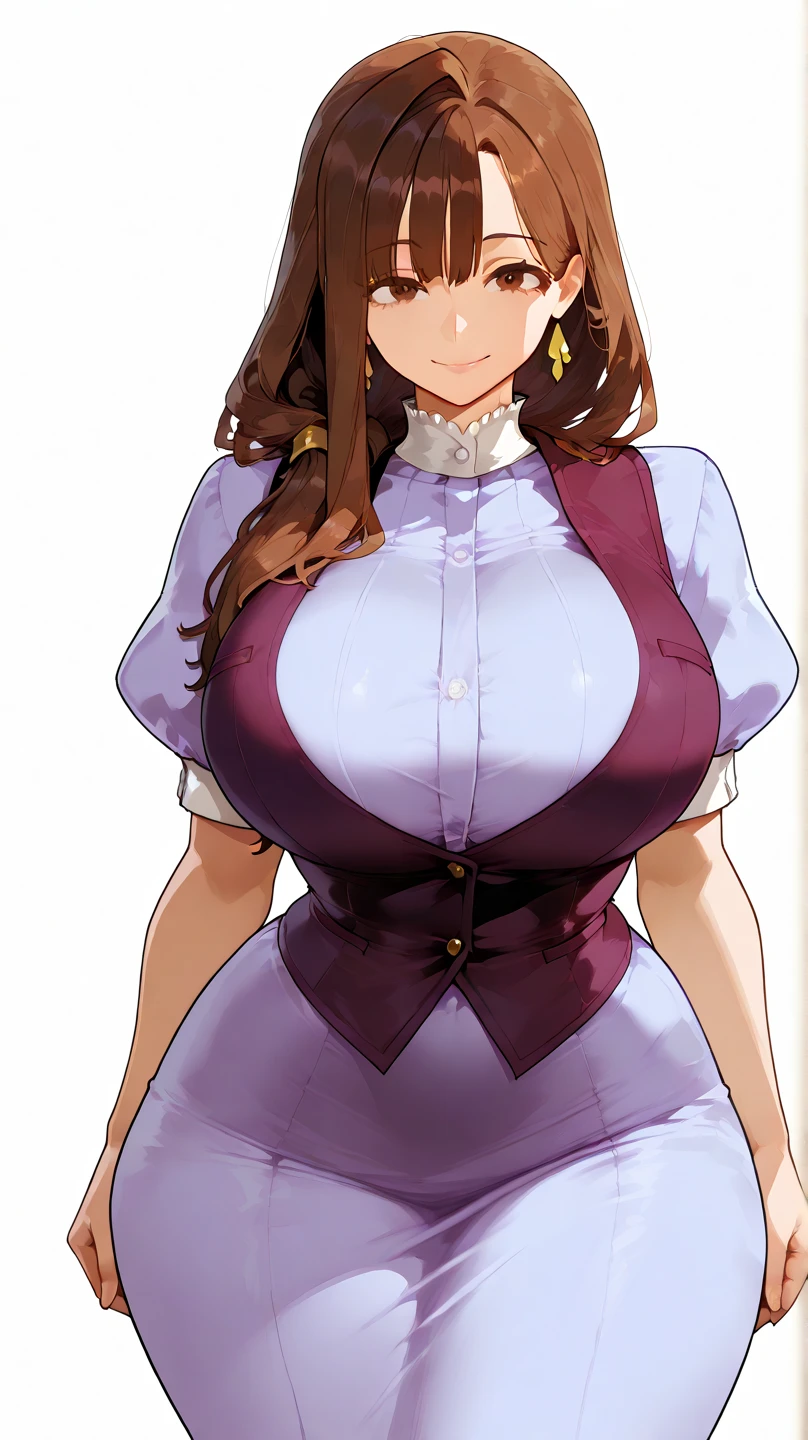 masterpiece, best quality, full body, barefoot, solo, female, big breast, feforrest, beret, pink capelet, pink tunic, white pants, brown gloves, upper body, looking at viewer, shy, from above, mansion, room, finely decorated room, pink theme, big breast but cover, hands to hip