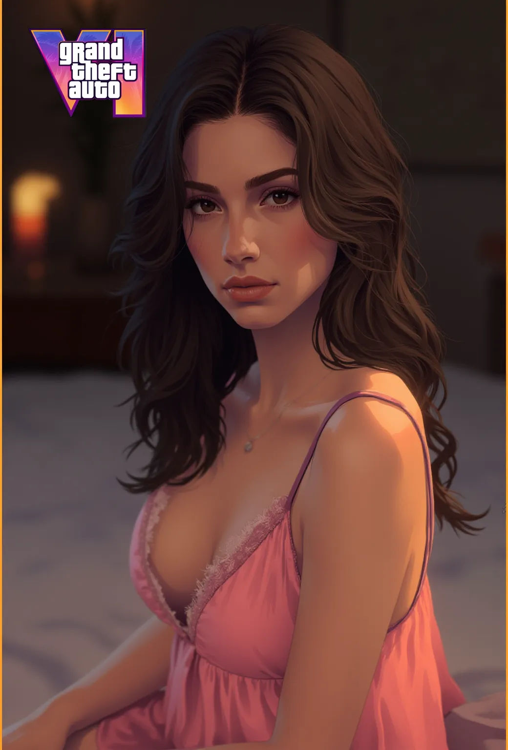 with big breasts Italian appearance and dark brown hair tied in ponytail sitting in equestrian pose on naked tall boy with brown hair and tousled hair in bedroom you can see the girl from the front