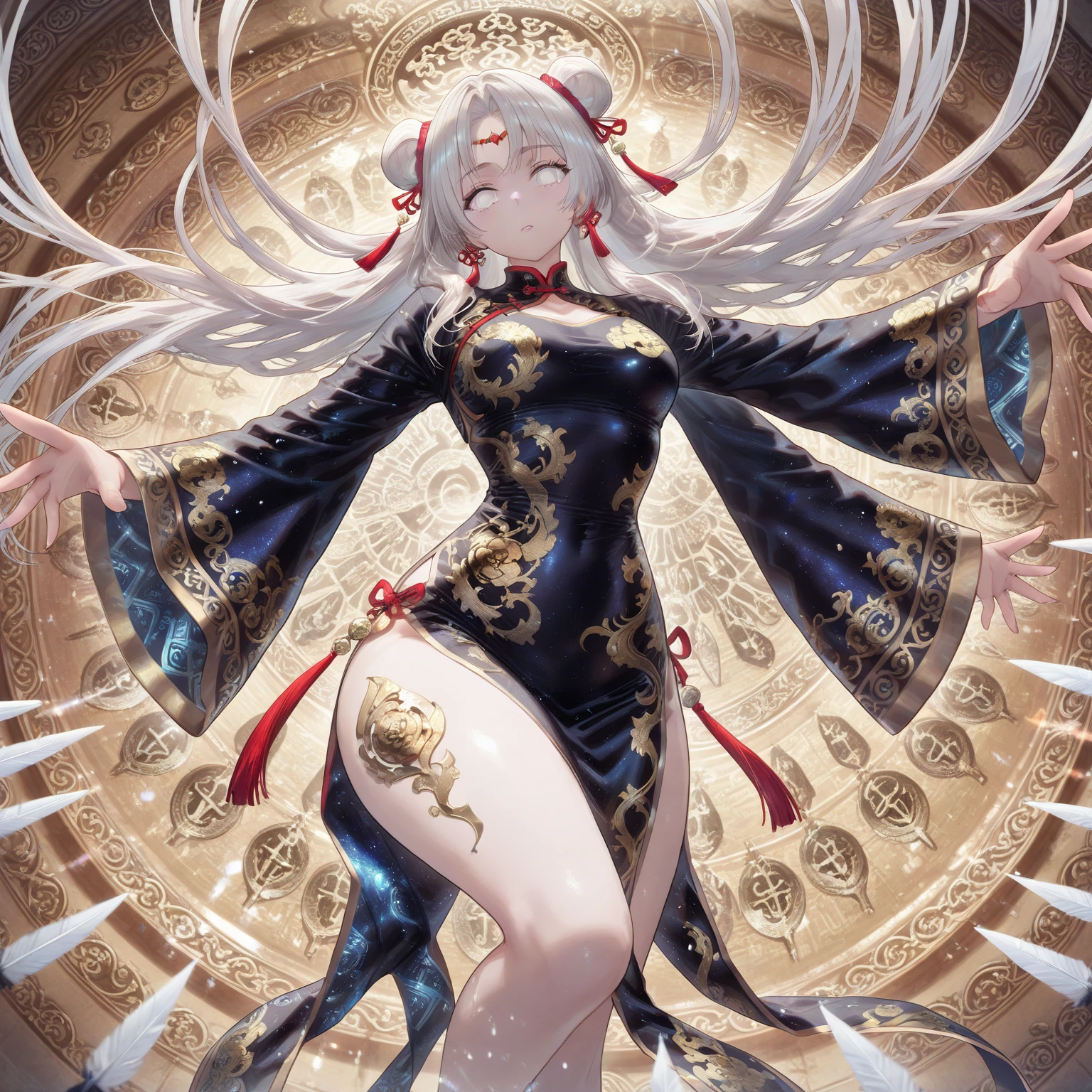 Masterpiece, Best, Night, Full Moon, 1 Female, Mature Woman, Chinese Style, Ancient China, Elder Sister, Royal Sister, Cold Face, Expressionless, Silver White Long Haired Woman, Pale Pink Lips, Calm, Intellectual, Three Belts, Gray Hitomi, Assassin, Dagger, Flower Ball Background, Strolling Street Masterpiece, Needle, Night, Full Moon, 1 Female, Mature Woman, Chinese Style, Ancient China, Elder Sister, Royal Sister, Cold Face, Expressionless, Silver White Long Haired Woman, Pale pink lips, calm, intellectual, three belts, gray pupils, assassin, dagger, flower ball background, street view, white-haired catwoman, Hanfu, cat ears, cat tail --auto