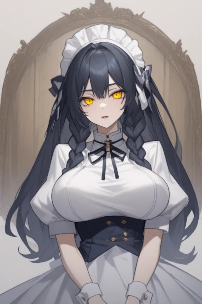masterpiece, confused,HDR ,highly detailed eyes and face,GothGal, Woman in black ball gown posing for a photo, frills, race ,short sleeve, choker, race gloves,neckrace, woman wearing a GothGal outfit, wearing a ballgown, ((to NFSW:1.7))