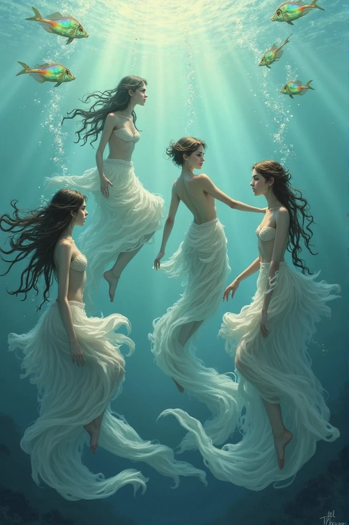 (very sharp photo result, full body desaturated photo) (((textile shading))), (((Best Quality))), (((masterpiece))), (((hyper realistic photo))) exotic look girl, long hair, diving inside deep ocean (((bi))), ((striking a pose))beautiful underwater environtment.