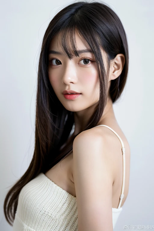 (8k, RAW Photos, Highest quality, masterpiece:1.2), (Professional photography, Full Color, Studio-level color grading), (High-end fashion magazine gravure quality), (Beautiful 16 year old girl、Baby Face:1.5、Idol&#39;s face:1.2), (perfect long ponytail:1.1), Crying a little, Harajuku Style, Cute Face、Beautiful eyes wide open、double eyelid、Big Natural Color Lip, (Smooth Skin:1.2), (Beautiful breasts:1.2、Cleavage:0.8), (Japanese School Swimsuit、Navy blue one-piece swimsuit、Navy blue Japanese student swimsuit:1.3), (Sexy pose:1.2), (Detailed eyes and face:1.2, Professional photography techniques)、(Fine hand:1.2、Right Action:1.2、Thin fingers)、(Tight waist:1.3、Thin thighs:1.2)、(Small and beautiful buttocks)