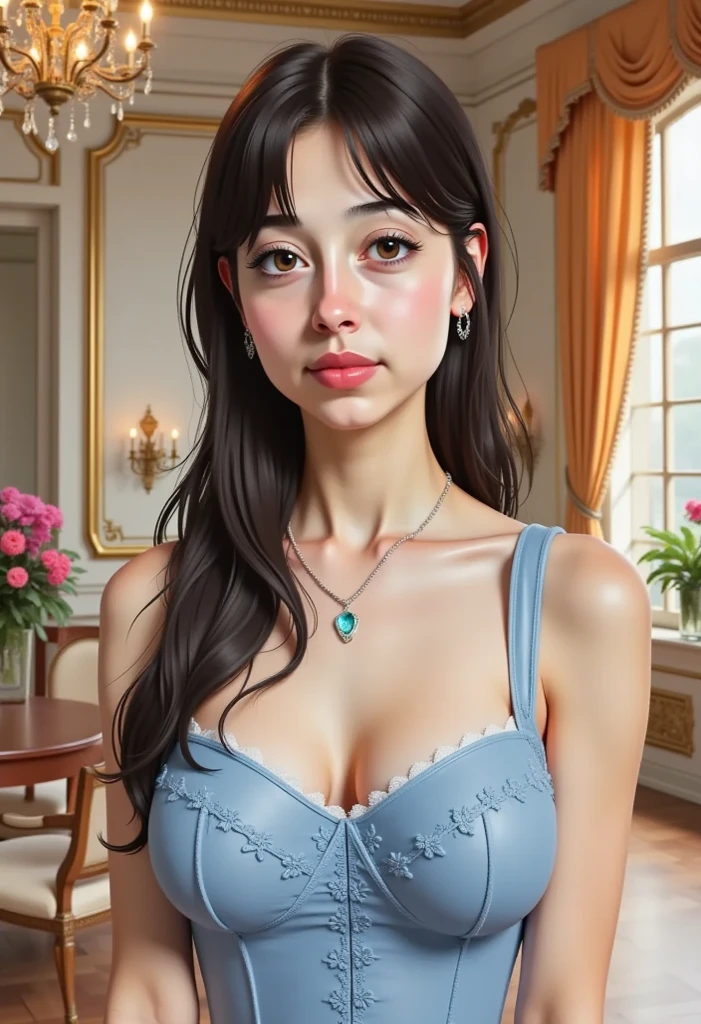 sexy woman, intense gaze, seductive expression, flawless complexion, mesmerizing eyes, luscious lips [sexy, attractive], voluminous hair, neatly styled, flowing locks [60:1.1/40:0.9], sultry attire, blue saree [sexy, eye-catching, vibrant], low-waist saree [figure-hugging, revealing], skin-tight blouse [revealing], detailed embroidery, pinned against the wall, intimate setting [passionate, romantic], soft lighting, shadows and highlights [atmospheric, dramatic], blush on cheeks [rosy, flushed], intense eyeliner [bold, exaggerated], bold lashes [long, voluminous], seductive lipstick [deep red, glossy], anticipation of a kiss, passionate atmosphere [intimacy, desire]. (best quality, highres, ultra-detailed, realistic:1.37), attractive woman, seductive pose, alluring expression, sexy saree, captivating gaze, intense blush, glamorous hair, pinned against wall, ready to kiss.