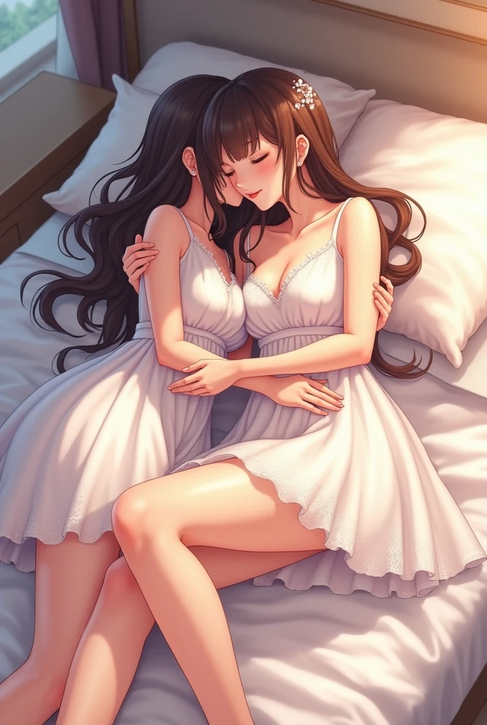 Stunning Chitanda, There is only one beautiful girl,purple eyes, black hair, Naturally straight hair, straight bangs,extremely refined,adult face,lips open,flowing long hair,Peerless beautiful girl, dreamlike,Slim,soft, (Sensual), (kawaii), Dream quality,white dress,Run in the fields,bare shoulders,exposed collarbone,bare neck,Bare thighs,Exposing the groin,camel toe,bare legs,barefoot,extremely shy,ultra high resolution, (masterpiece:1.2, best quality), (Exquisite and beautiful eyes: 1.2), (Beautiful and delicate face)