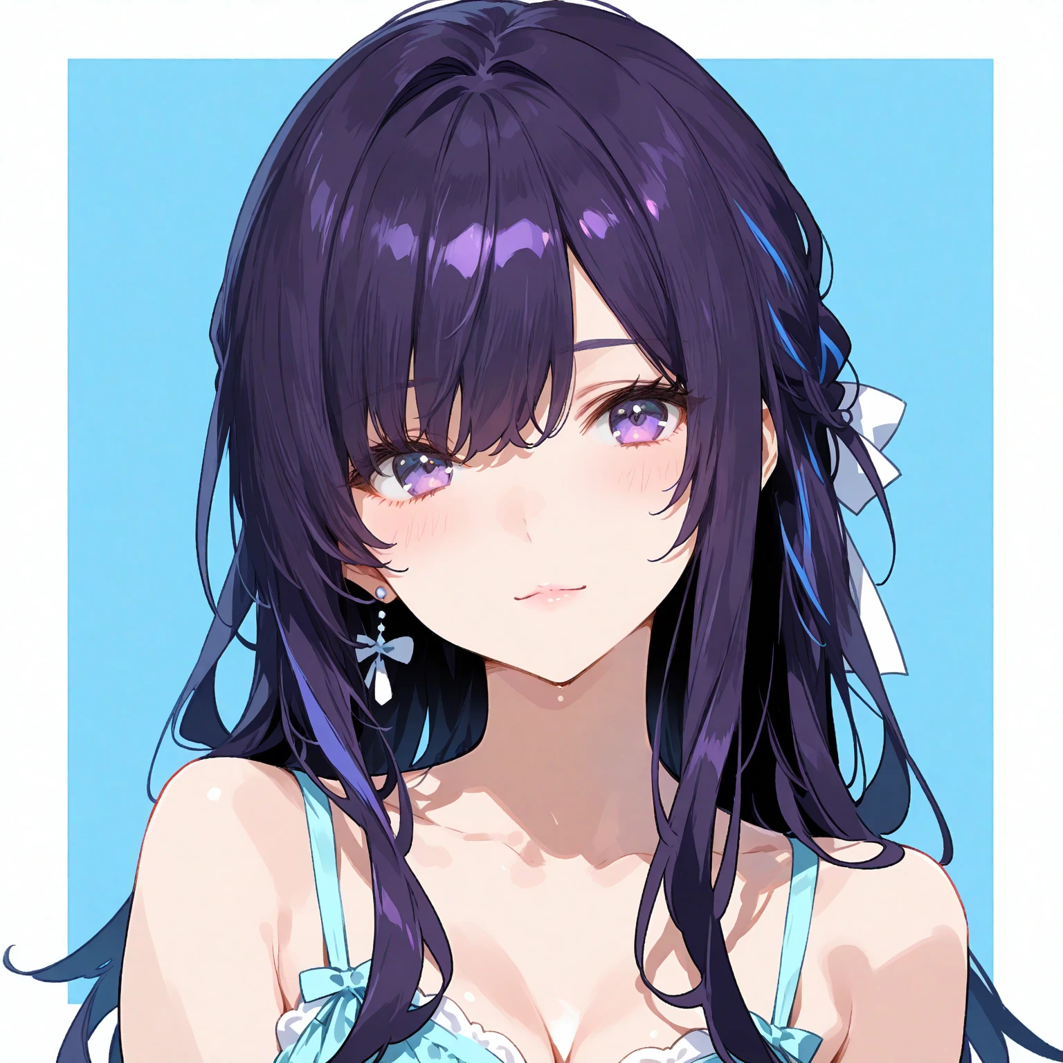 high quality，4k，1 female,  raiden shogun, かわいい,swimwear , cum on body