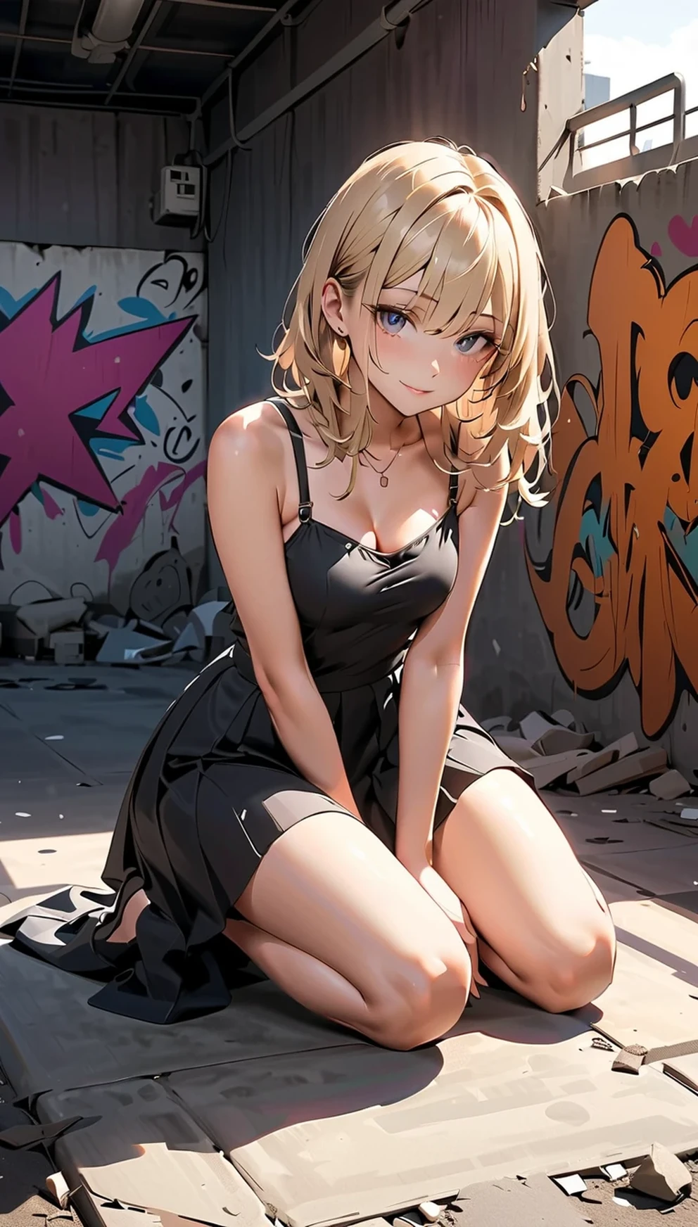 spread legs with squatting pose、M-shaped legs、Spread your legs、Sit on the ground、I'm looking away、In town、bustling street、Pantieini skirt、Private Server、Girl、Girl、Younger、Baby Face、flat chest、Dynamic Angle、Glaring、Both eyes open、Voyeur style、ground
