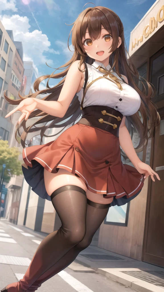 ((highest quality、High resolution、Highly detailed CG Unity 8K wallpaper))、detailed face、perfect body、unparalleled beauty、beautiful breasts、open your legs、shy smile、I&#39;m seducing you、sing、dance、((She lifts up her skirt and shows her panties on live stage))