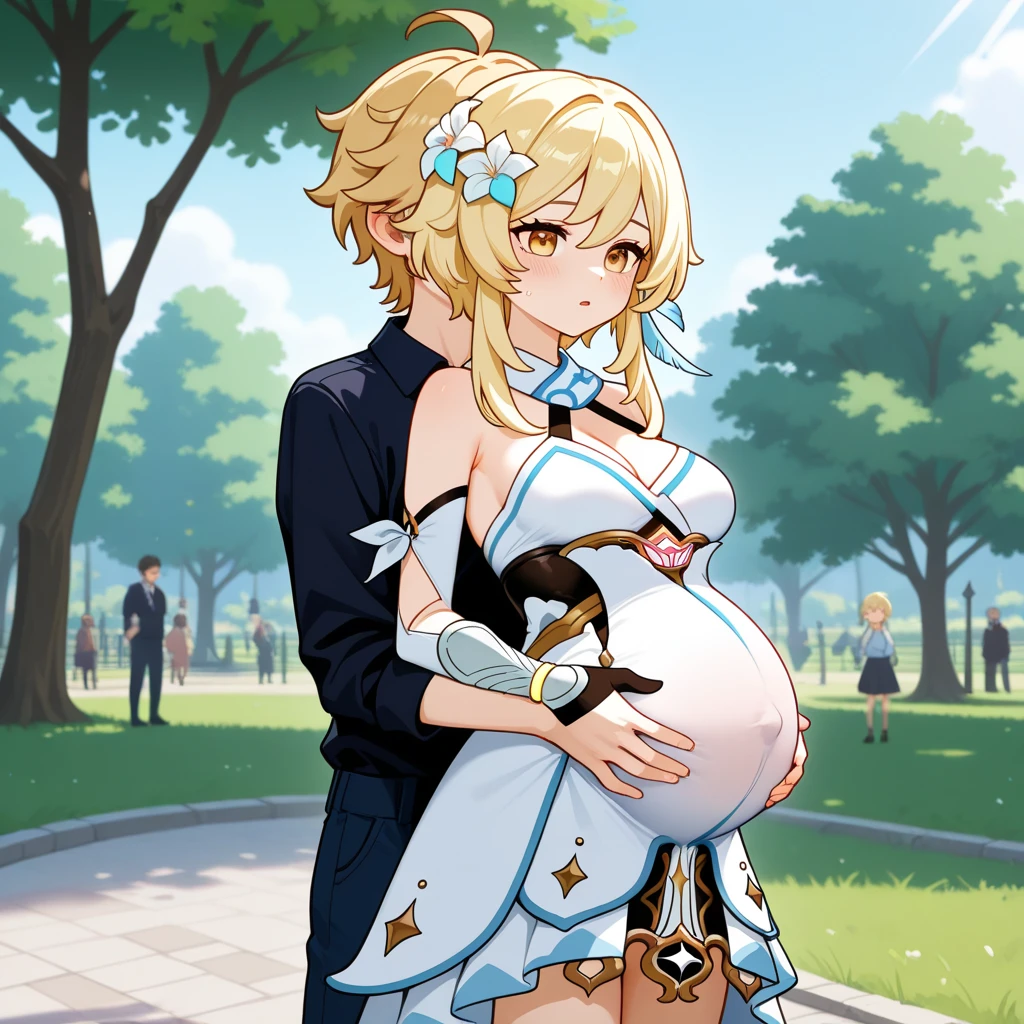 score_9, score_8_up, score_7_up, source_anime,masterpiece,best quality,highres,absurdres,official art,official style,source_anime,anime screencap,anime coloring,megami magazine,anime,animated,explicit,alice zuberg, pregnant ,bangs, blue eyes, blonde hair, hair between eyes, very long hair, braid, ,large breasts,((areola slip)), ((Areola)),((nipple)), long hair, looking at viewer, navel, o-ring, Standing, (seethru dresses:1.3)