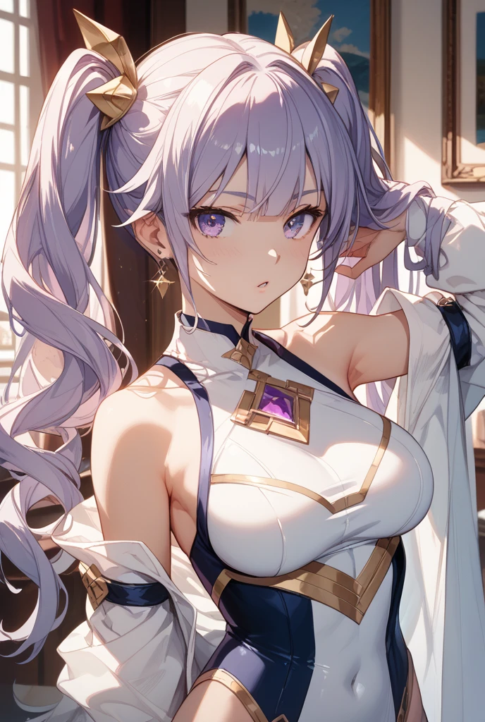 (Very detailed CG ユニティ 8k 壁紙)、(masterpiece)、(highest quality)、(Very detailed)、(Best illustrations)、(Best Shadow)、alone、One Girl、Yellow Eyes、Big Eyes、Big Breasts、whole body、yukata、evening、whole body、Bright hair color、Messy wavy long hair、Shiny skin、Shiny texture、Night Park