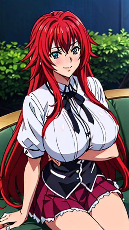 Rias Gremory, (((red hair))), long hair