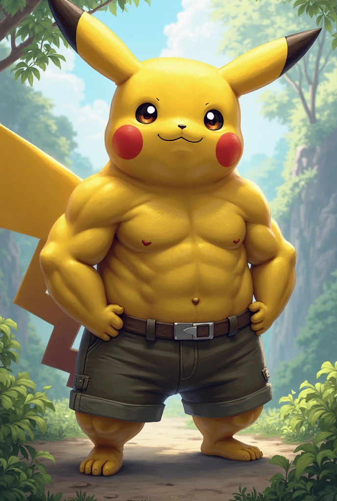 pikachu has Muscular