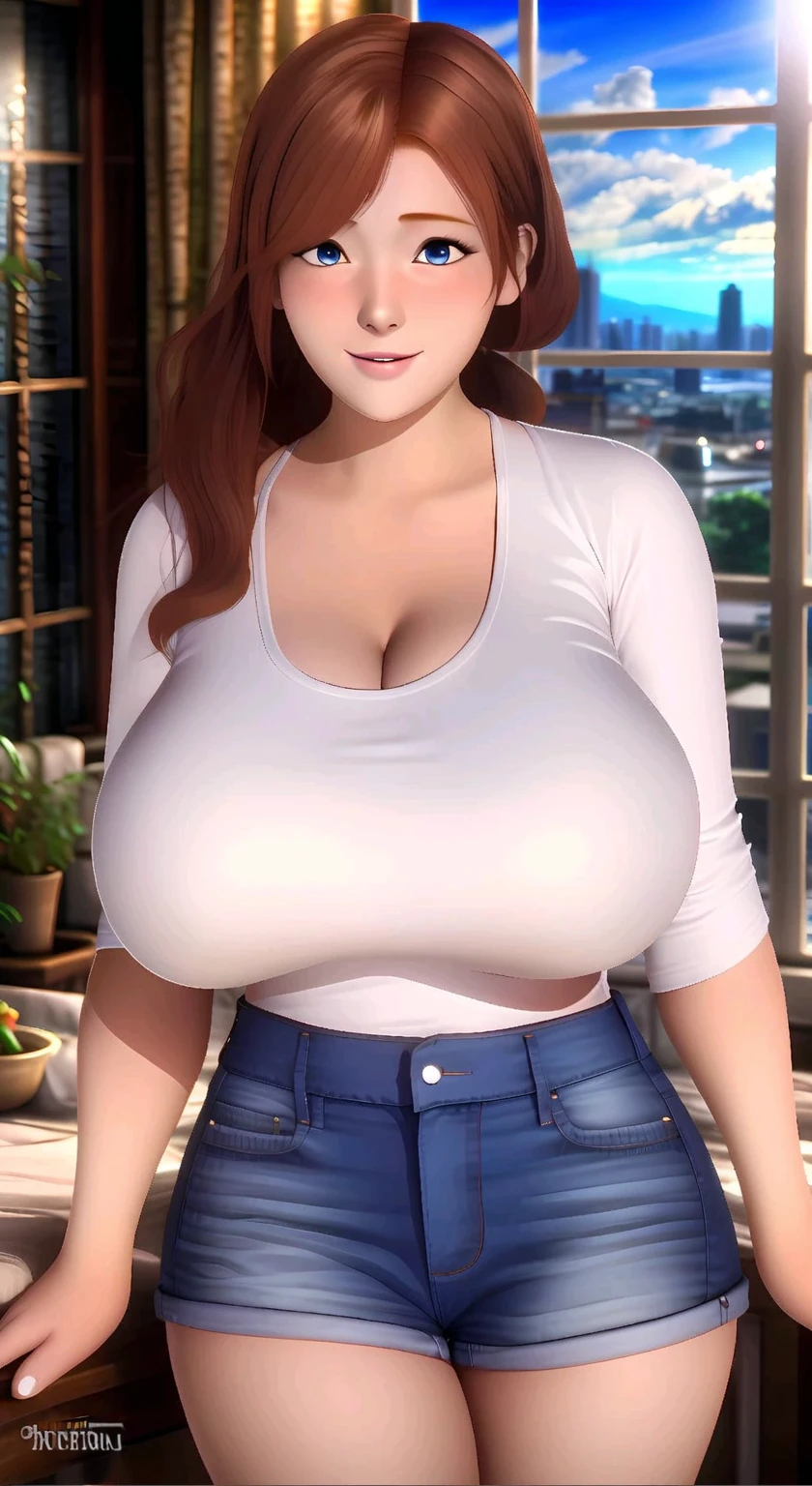 Estilo maria jane watson, Realistic, cara bonita, (imagem real, detalhes intrincados, profundidade de campo), (1girl, sozinho), compor, separated-lips, altamente detalhado, rosto perfeito, voluptuoso, girl athletic body, Muscle, , massive , (Seios es:1.4) cabelo ruivo, blusa branca, Denim Jeans Pants. :1.4) 2Meninas, Abs arm on pillow, Arm in ass, Only twrms, Bare Shoulders Bed Room Big Breasts Botghs Women's Lower Breasts Hips Eyes With Pin Symbols, Cute Face Focus Female Only Female Fit Freckles Game Console Gamer Girl Hand On Ass Game Console Hat Heart Tattoog Hips Busty Lying In Bed Lying On Side Lons Hair Looking Viewer's Nails Nail Polish Navel Neon Lights Neon Pillow Playstation Portable Poster Pubic Hair Shirt Smile Striped Socks Female Focus Tank Top Tattoo Thick Hips Thick Thighs Thighs, redhair, NSFW breasts), hdri, extremely naked, nude, nuda, nsfw, perfect proportiuman bogigantic breast 1.9
