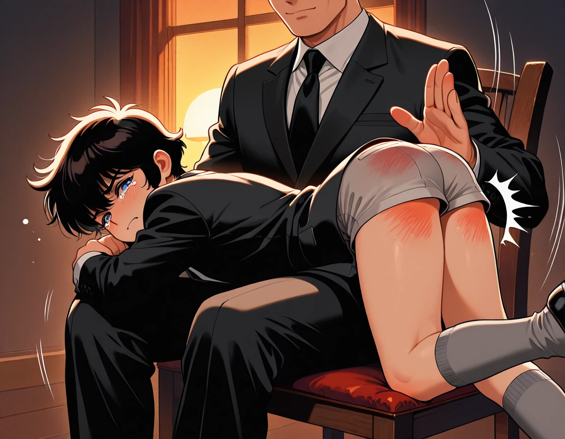 score_9, score_8_up, score_7_up, score_6_up, source_anime, BREAK, 1boy, 1girl (mikasa ackermam), attack on titan, handsome male, handsome guy, male focus, femporn, yumejoshi, huge penis, doggystyle, dominant male, focus is on eren, eren, eren yeager, handsome guy, male_focus, eren is smug, top view, eren looking at viewer, indoors, medieval house, eren looking at viewer, front view, eren has a huge penis, ntr, netorare, cuckolding, shexyo, night time, candle light, night, anal sex