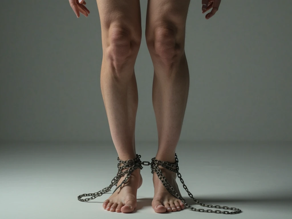 ((best quality)), ((masterpiece)), (detailed), chained feet.