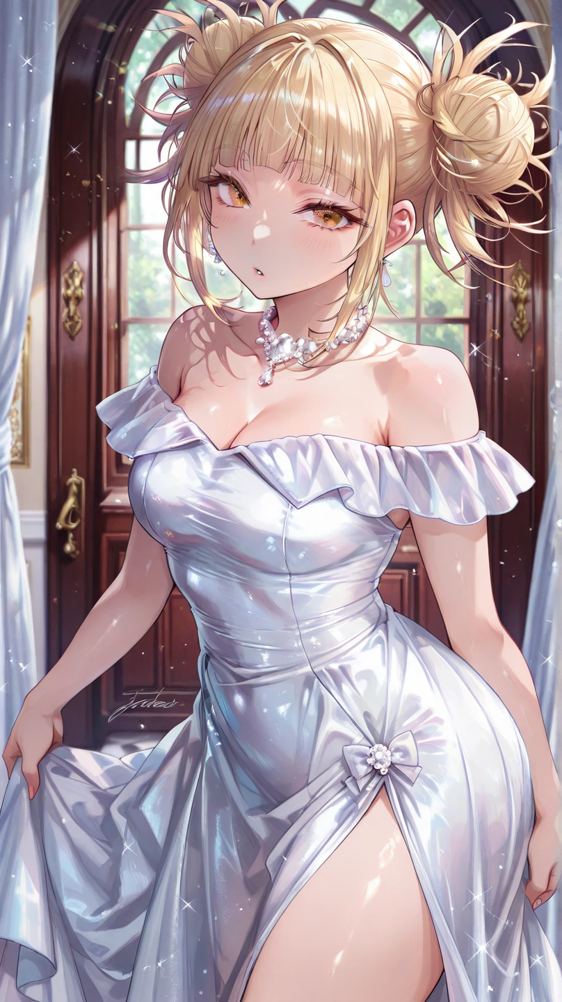 Slim and classically made、Woman wearing glasses、Lift the skirt to show the crotch、Sheer lace underwear、Transparent maid clothes、Ade(dude)、Smiling Kindly