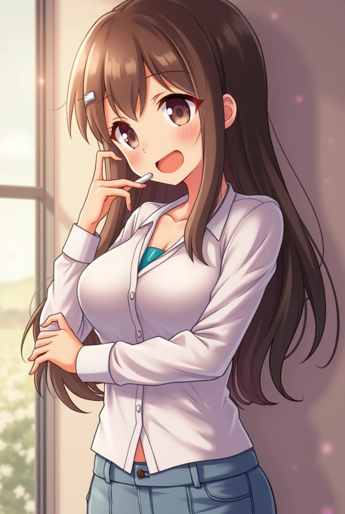 (masutepiece, Best Quality, Perfect Anatomy, High quality:1.4), nice hand, Perfect hands, Detailed beautiful hands, Large_filesize, fulcolor, hight resolution, symmetric, exceptional, Best aesthetic, newest, Anime, very beautiful detailed body,The hair,faces,The eye, , BREAK,



1 beautiful girl, (17 years old girl), Very detailed, colourfull, highest details, BREAK, (Huge breasts: 1. 2,), Clear skin, Beautiful skin, Shy skin, 1 beautiful girl, Brown hair, (Cat ears, Ponytail, medium-Long hair: 1. 2), (Light blue eyes, long eyelashes, Double eyelids: 1. 2),Solo,gleaming skin, Clear skin, Beautiful skin,(best quality face),(Top quality glowing eyes),(The best smile,:D:1.45),  BREAK (Pink Theme:1.4),

((caregiver theme:1.4)), //Fashion
Sherpa-Lined Denim Jacket,
A classic denim jacket with a soft sherpa lining for extra warmth,
Distressed details for a trendy, casual look,
Layer over a plaid flannel shirt and jeans for a cozy ensemble,


BREAK,(morning), inside in room,A room in a dilapidated apartment,Tatami mats,window,Chabudai,unit bath door,entranceway,scattered diapers,naked girl poster,coke,on  back, tusk, Open mouth, Looking away,depth of fields,

 BREAK,wakame,wakame,wakame,(Cowboy Shot:1.4), 

BREAK,(Blurry background:1.3),(absurderes, hight resolution, Super Detail Art),cel shading,Clear Color, Lonely optical effect, Beautiful pictures, Bright glow, mystic atmosphere,(Close-up of girl:1.1), Mystical light particle effect,manga influence, clean line drawings,