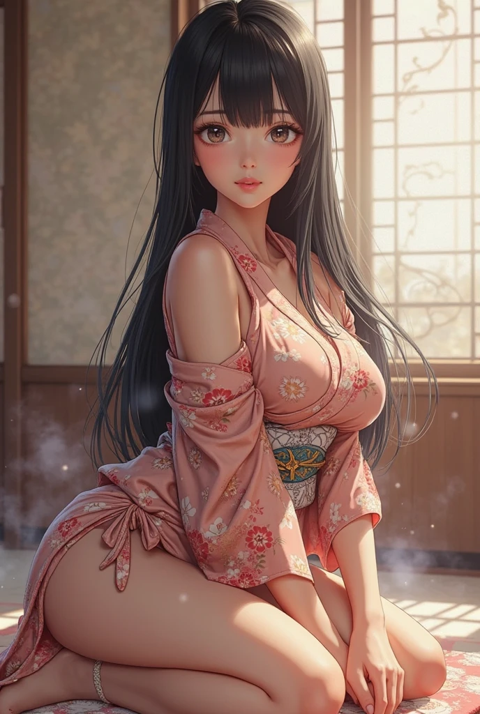 nsfw:1.5、One girl Japan 18 years old、Complete tuning、Long straight black hair that reaches to the buttocks、Medium large beautiful breasts balanced on the left and right、shrine maiden clothe、Praying in the chapel、Even if you open your crotch and continuously, squirt and faint, you are inviting a man to be lewd。