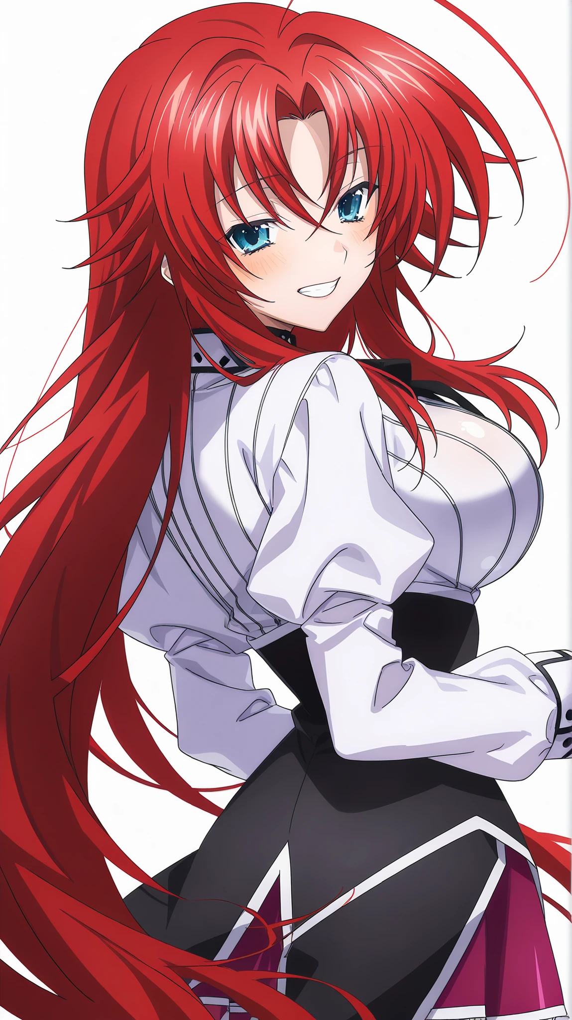 masterpiece, Highest quality,High resolution,Dorothy, Pink Hair、Black eyes、Large pupil、Braid, One side of the dress is torn at the chest、Dust cloud、tits、Nipples fully visible、receive damage from an attack、anime、((Battle scene in the ruins))、blush
