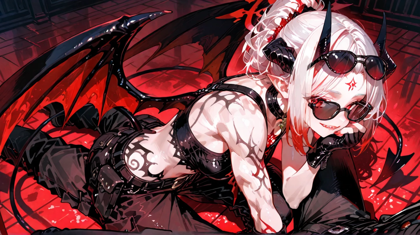 The female devil with abs was caught and beaten on the abdomen,Tethered,moan in pain