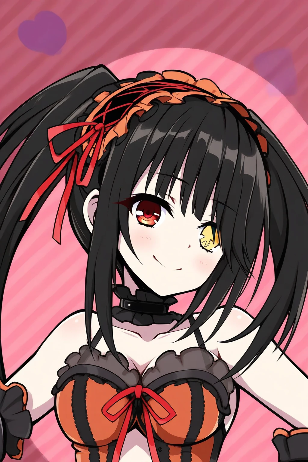 ddkurumi, bridal veil, tiara, earrings, hair over one eye, jewelry, necklace, cleavage, bare shoulders, wedding dress, white dress, white gloves, elbow gloves, chibi, twitch emote, oil painting, intricate lace details, soft lighting, delicate brushstrokes, ethereal atmosphere, pastel color palette, dreamy and romantic scenery, subtle gradient backgrounds, floating flower petals, overall enchanting and whimsical ambiance, high-resolution masterpiece:1.2, fix hand,kurumi tokisaki,chibi,anime,date a Live,anime
style
petite