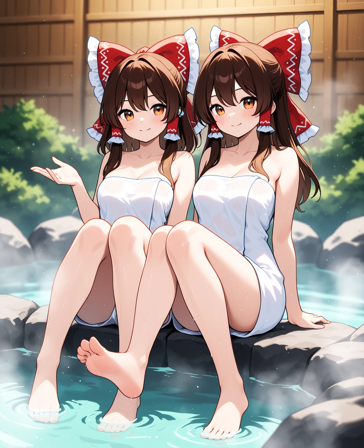 Kasumi Toyama,Band Dream!,(Mother and daughter:1.8), (Two Women:1.6),(Happy smile:1.3),Peace of mind,peace of mind,Trance,Purple eyes,(Absurd, 8k, 4K, Tabletop, Extremely detailed:1.2), Highest quality, Perfect Anatomy,Perfect Face,Heart-shaped pupils,Being spoiled,looks happy,(big breasted mother:1.5),(A girl with very small breasts:1.5),Acme,Masterpiece Nipples,Black pubic hair,Erect nipples, (全裸のMother and daughterが並んで座っている:1.6), (Firm and huge breasts:1.5), nsfw, NUDE, (In the hot spring:1.5), (Hot bath:1.4), (Sweaty:1.5), (peeing:1.7), (spread legs:1.5)