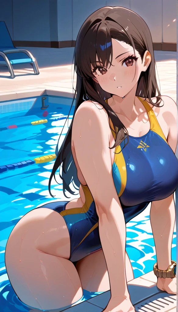 Nassida,swimming uniform,Big chest