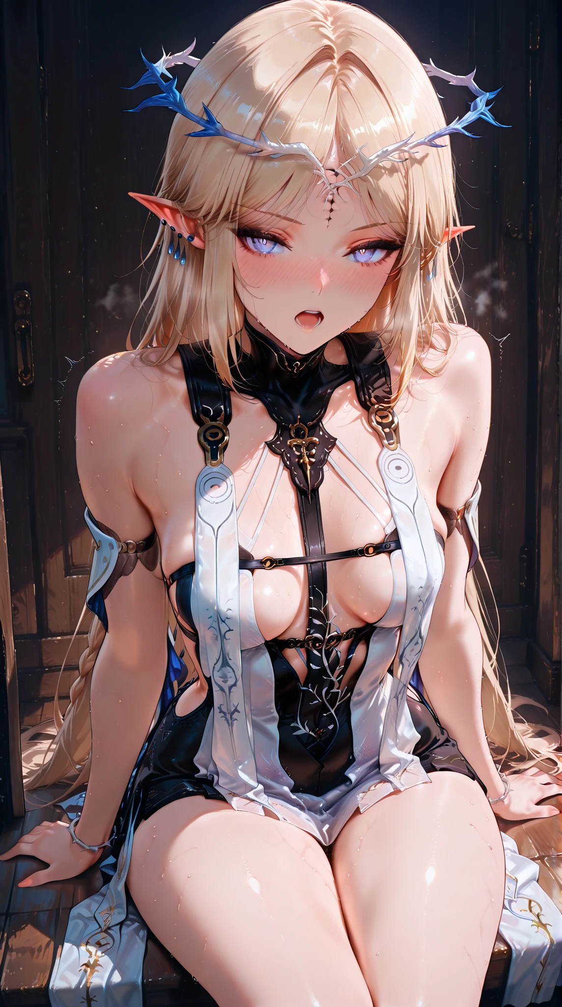 Metamorphosis of a girl,White knee socks,Bright expression、若いShinyShiny白いShiny肌、Looks great、Blonde reflection、Platinum blonde hair with dazzling highlights、Shiny明るい髪,Smooth Hair、輝くbeautiful前髪、Shiny, Transparent and attractive、とてもbeautiful, Nice and cute 、High resolution、Very detailedな写真、Professional Lighting、(Spread your legs wide to show off your vagina.:1.3)、(Take a photo in cowgirl position:1.5),(masterpiece, highest quality:1.2), alone, girl, sexy , Grin, Observe the audience,(nsfw:1.5),{{{masterpiece}}}, {{{highest quality}}}, {{Very detailed}}, {Creampie Vagina Supermodel:1.5}, {{とても繊細でbeautiful}}, ,(high two side up hair:1.5), 8-year-old, very cute ,(((Child's body))), Flat Chest, small hips, Maid, Black Skirt, Clothed sex, (White knee-high socks:1.2), (((Kneel with your legs wide apart:1.3))), ((Spread your legs wide to the left and right and ride in cowgirl position:1.5)), ((Lean back)), (Place your arms behind your back:1.2),, Tilt your head, orgasm, In the heat, Open your mouth, Droolingを垂らしている,1 person, penis, virgin, penis, Pussy juice, (((From below))),, (((Upper Body))), (Face to face, Observe the audience), animation, indoor, On the bed, Bedroom,(強制orgasm),(Perfect Fingers:1.2),(whole body:1.2),((cowgirlstylesex:1.2)),(Prostitute SexPOV:1.2),(Body Facing the Viewer:1.5),(Photograph your model from the front:1.2),(Perfect Vagina:1.2),(Thin suspenders),(garter belt:1.3),(Silk knee socks),Drooling,(A large amount of incontinence orgasm juice gushing out:1.2),(Error-free nsfw images:1.8),(cute vagina:1.2),(virgin:1.3),(Loli face:1.2),(Completely hairless crotch and vagina:1.2),(10 years old:1.2),(short hair),(細くて丸みのあるgirlの身体:1.3),(With a SEED value that does not cause an error:1.3),((Cowgirl:1.3)),(beautiful膣:1.2),(Photograph your model from the front:1.2),(Clothed sex:1.2),(A large amount of incontinence orgasm juice gushing out:1.3),(売春婦のgirlのセックスPOV:1.3),(Obscene tattoo on crotch:1.2),(Forced Orgasm),((be subjected to indecent abuse:1.2)),(beautiful:1.2),(Semi-rear stick:1.2),(Bright lighting:1.2),(売春婦のgirlのセックスPOV:1.3),(Small breasts:1.2),(Clothed sexPOV:1.3),(DOUBLEhand is completely restrained by chains, ropes and ribbons around his waist.:1.5),(Upper Bodyは鎖とロープで完全拘束状態:1.3)(vagina appreciation model:1.3),(A hentai girl spreading her legs wide open to show off her vagina:1.6),(Ahegao:1.2),( Elbe :1.3 )