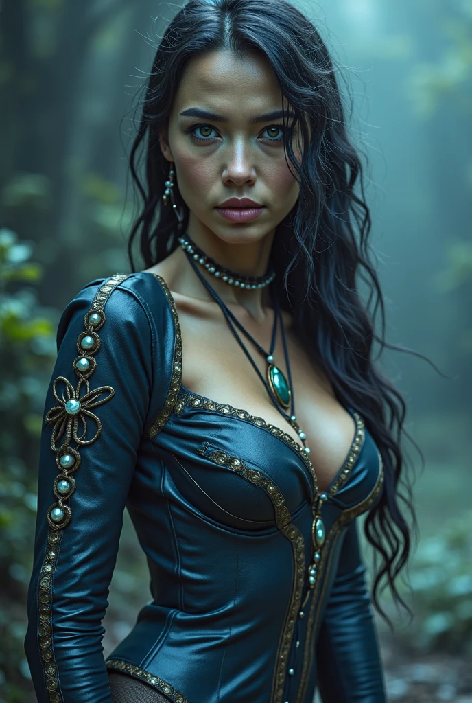 Name: Athena Quinn Salvatore wearing long sleeves and long gown. all of her clothes pieces cover her skin. not showing her skin at all. modest.
Age: 18
Gender: Female
Eye: brown hazel, siren eyes
Hair: brown, 2a/open wave type, waterfall braid
Face: sharp features, always wear fabric to cover her half bottom face
Has dimples on her cheeks, but no one knows it because she always covers her face

Good at most of weapons
Best at bow and sword

Personality: smart, genius, quick-witted, strong, warrior

Hates war

Height: 5'5 wears queen kind of outfits