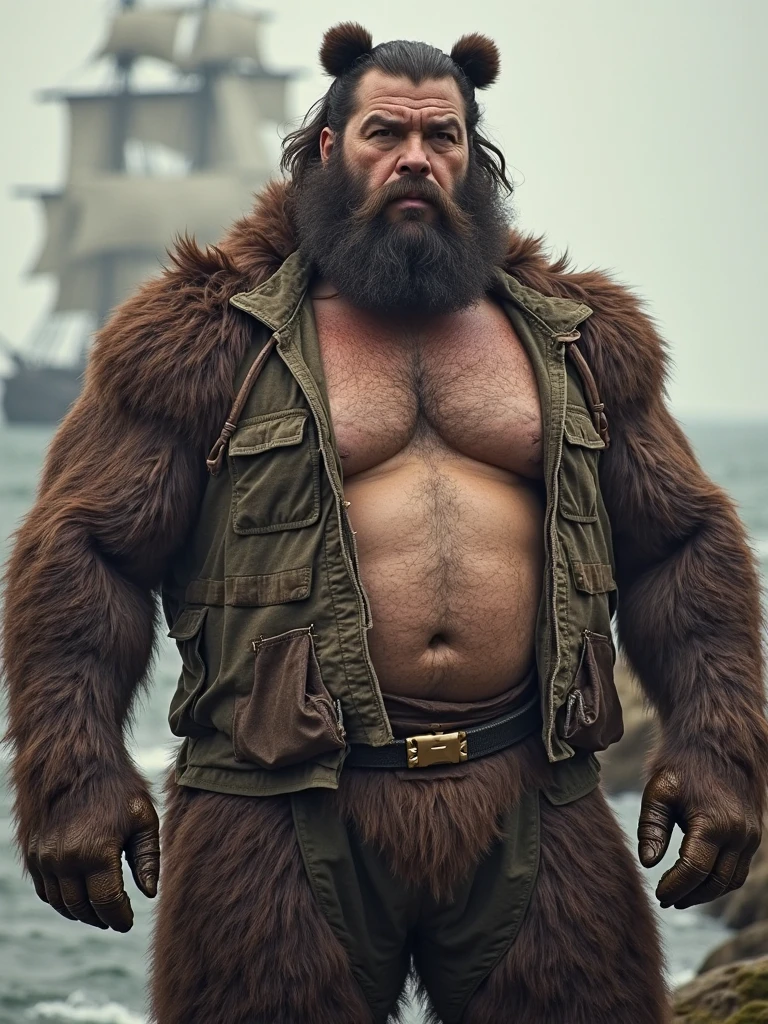 Hyperrealistic Very Realistic 8K Resolution Very Realistic Best Ultra High Definition resolution Very Realistic Photorealistic picture of a realistic bearded hairy Bald Kratos man in the snow, handsome stocky black, man with on, God of War Ragnarok Kratos, strong hairy chest and arms, with very realistic tattoos, very realistic hairy strong chest and arms, very realistic hairy chest, very realistic pecs, very realistic strong legs, in tiny realistic underwear with bulges, very realistic lips, very realistic lip details, very realistic belly, very realistic eyes, very realistic eyes details, very realistic thick chubby neck, very realistic neck lines, very realistic neck details, very realistic face, very realistic face details, 47 year old man, small transparent underwear, bald, very realistic kratos muscle bear beefy buff beefy bear buff beefy big belly thick big beefy big manly bulky muscular bodybuilder muscle bear, very realistic, very realistic photography, very detailed, full body portrait, 8k Resolution, very defined details, cinematic, 8k, epic Steven Spielberg movie still, sharp focus, by pascal blanche rutkowski repin artstation hyperrealism painting concept art of detailed character design matte painting, 8k resolution God of War Ragnarok