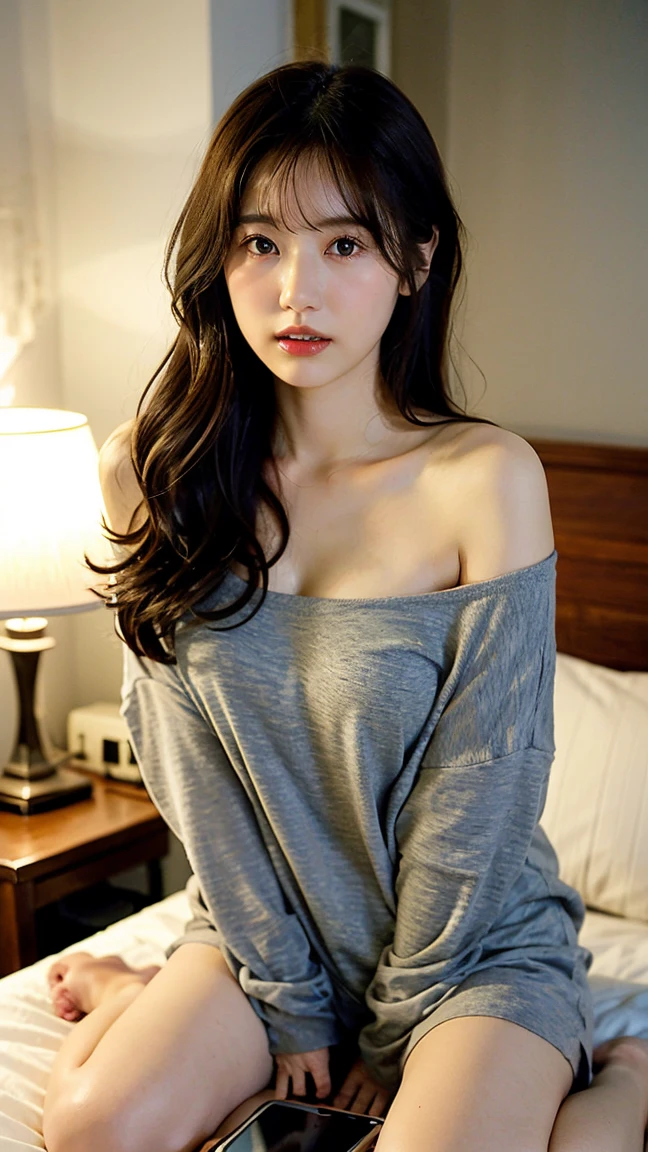 (((Medium hair))), best qualtiy, 8K, hdr, A high resolution, absurderes:1.2, blur backgroun, Background bokeh:1.2, photography of, (RAW photo:1.2), (真实感:1.4), (Masterpiece:1.3), (complexdetails:1.2), 1girll, 独奏, japanaese girl, delicated, Beautiful detailed, (Delicate double eyelids), (Detailed facial features), Bigboobs, (((Large breasts))), Skin Firm, (Looking_at_peeping at the viewer), From_Front, (being thin),(best qualtiy:1.4),(超A high resolution:1.2),cinematic lighitnglamplight,(Extremely detailed illustration),(Gloss on lips,best qualtiy,超A high resolution,depth of fields,Caustics,Extensive illumination,naturalshadow,85mm, f/1.4, iso 200, 1/160s:0.75),1girll, Solo, (((Silk vest))) Smile, ((silk garment,pleatedskirt,Classroom))