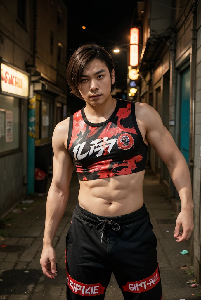 Anime male fighter