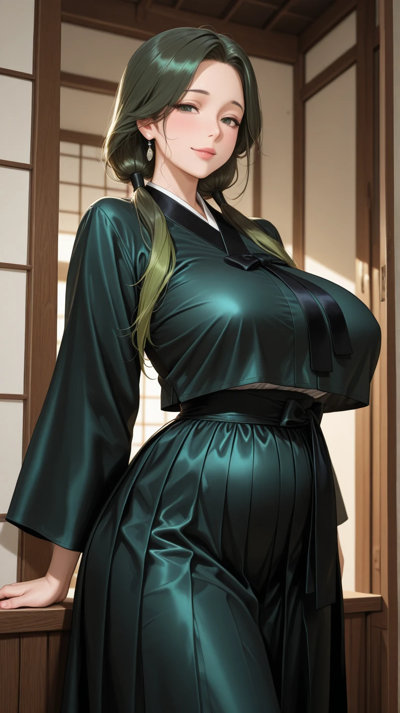 (big tits), fullbody, feet, high heels, slim waist, cleavage, good anatomy, masterpiece, best quality, 4k, 8k, professional photography, soft light, 1 girl, blonde hair, kimono, (mountain), clouds, blonde hair, parted banks, detailed face+brown eyes, smile, closed lips, lipstick, bookshelves, standing pose
