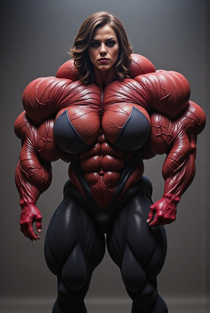 Muscle woman gas mask apocolypse  world