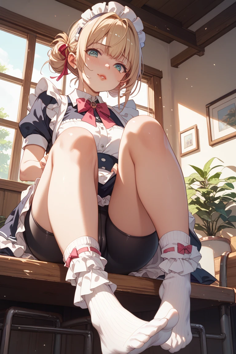 Highest quality, masterpiece, Ultra-high resolution, One girl,
Blonde、Smooth Hair、Two-tone hair、Bobcut、Red Eyes、Sparkling Eyes、Detailed eyes、Slanted Eyes、Tanned, wheat-colored skin、Brown Skin、Chocolate skin、Traditional deep green sailor suit、White socks、loafers、whole body、Low - Angle、Fanning angles、Big Moon、Fantasy、Standing with your legs apart、Arms crossed、Confident expression