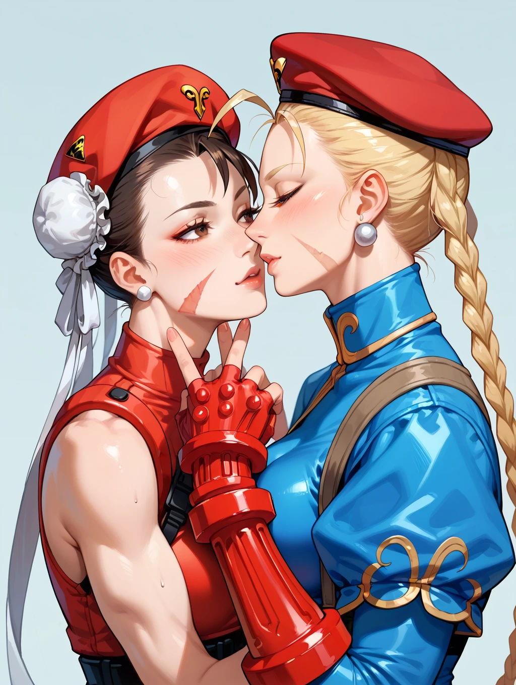 Quiet giving Cammy a blowjob