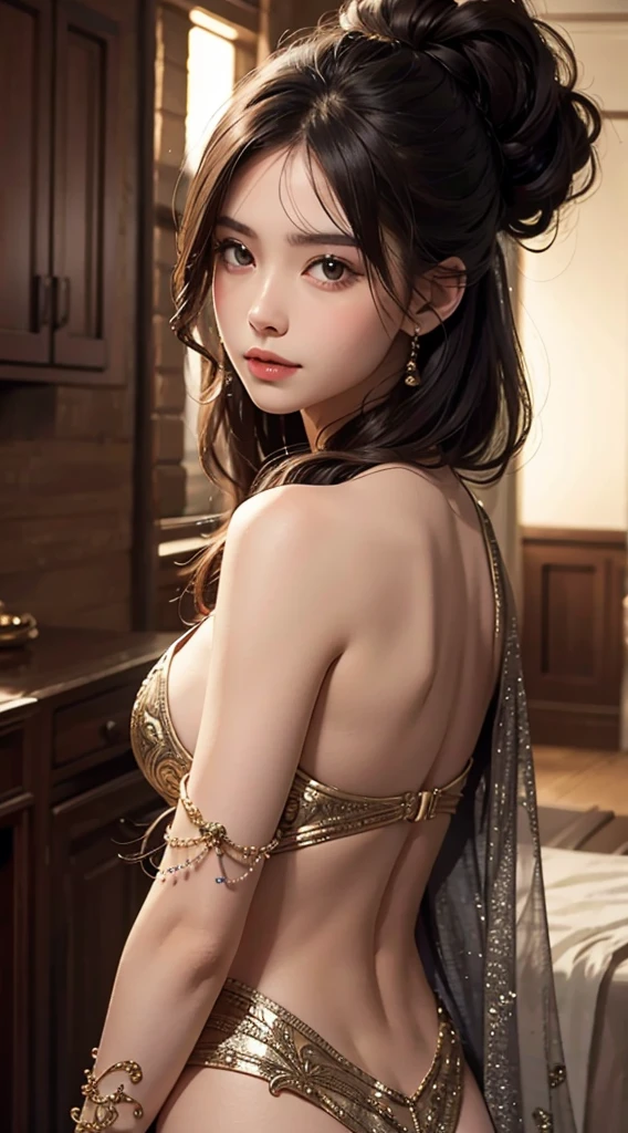 Ultra-detailed complex 3D rendering of faces、(masterpiece、top-quality、octan render、)、Glamour shot full body image、Very beautiful young elf、 cleavage of the breast、(highlydetailed skin:1.2)、(Pubic hair shows through:1.1)、(((White and gold micro bikini and jewelry:1.95))))。、8K、((Very soft breasts))、((noticeable large pink areola))、((large full breasts:1.4))、Beautiful Caucasian woman with big buttocks full soft breasts and white skin、1 persons、Long braided hair、large full breasts、dynamic ungle,((Jewel Magic Wand)) 、hyper realistic photography、(((Black hair)))、(futuristic city backdrop)、face muscles、(((Detailed and ornate diamond crown))))、In the style of Marvel Comics、 ArtStation Trends, Clear focus, intricate detailes, ighly detailed, Detailed green eyes, foco nítido, a digital rendering, proffesional、abdominals、glowy skin、sexypose、(Golden tattoos all over the body)、Golden lame skin、Mansuji、s ass、(Jewel the whole body)、It has silver scales)、a blond、Seductive look、Detailed and beautiful white teeth、Armpit、both sides