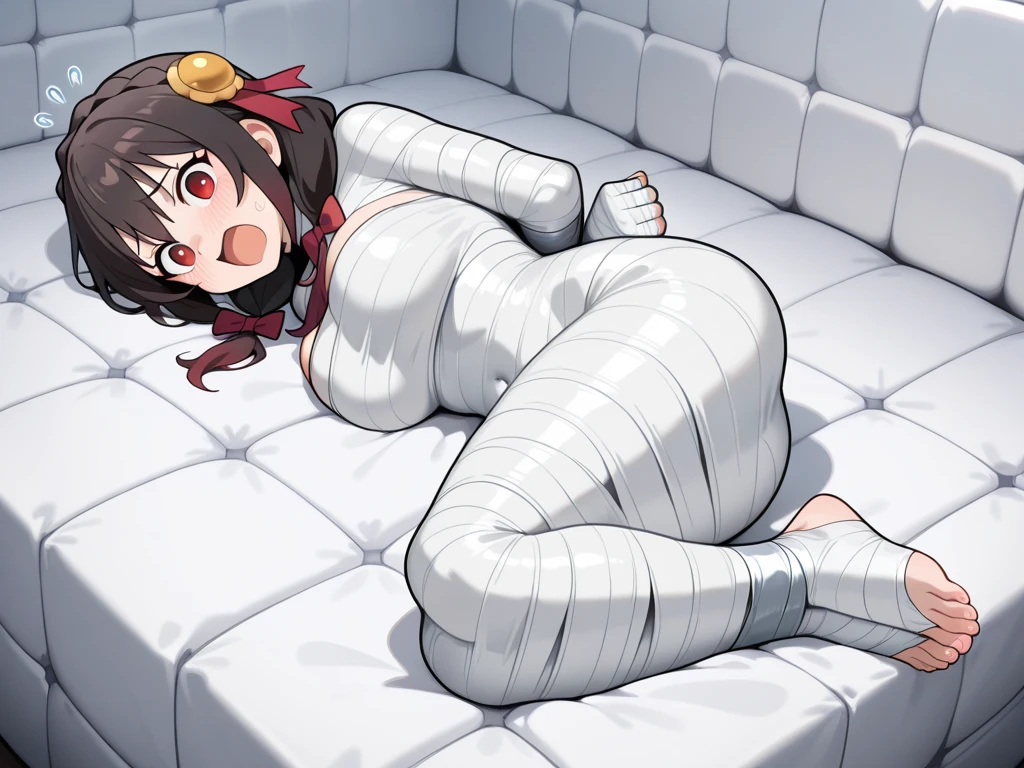 Japanese Campus Ultra-thin gymnastics suit Exposed waist, big breasts, naughty schoolgirl, no pants, showing most of her hips, white suspender stockings, kneeling on the ground looking for Back to me Pouting ass --auto --s2