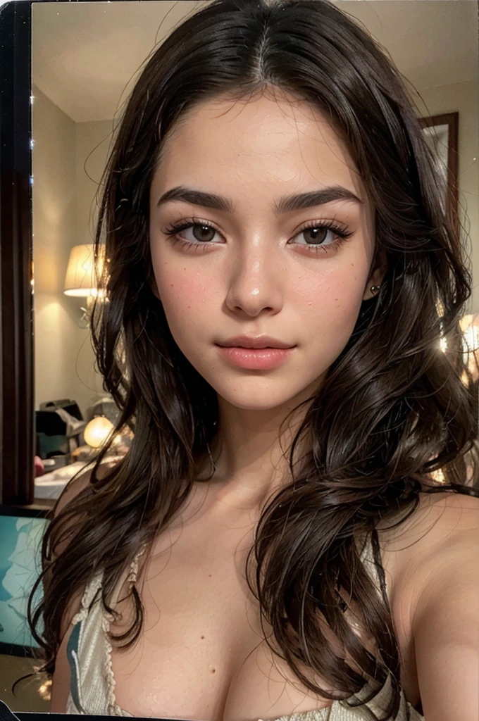 (La mejor calidad, Obra maestra), 1girl, 19 year old ,galaxia, brillar, vestido, Particle, viento, Flor, Parte superior del cuerpo, Mirando al espectador, cabello largo , vestido ligero de verano con escote , vestido ligero , maquillaje , labios rojos , sombra de ojos , sonrisa presumida , fondo variado , cafeteria , senos grandes , cabello rubio esponjoso , cabello dorado, pelo rubio, foto de cuerpo completo , posando linda , senos grandes