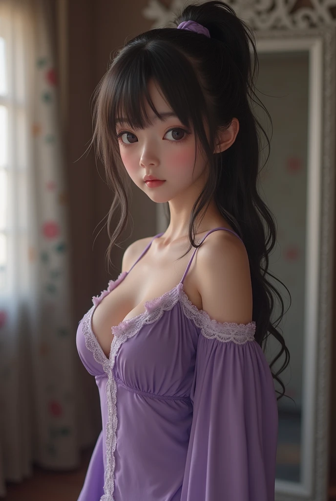 lips slightly open