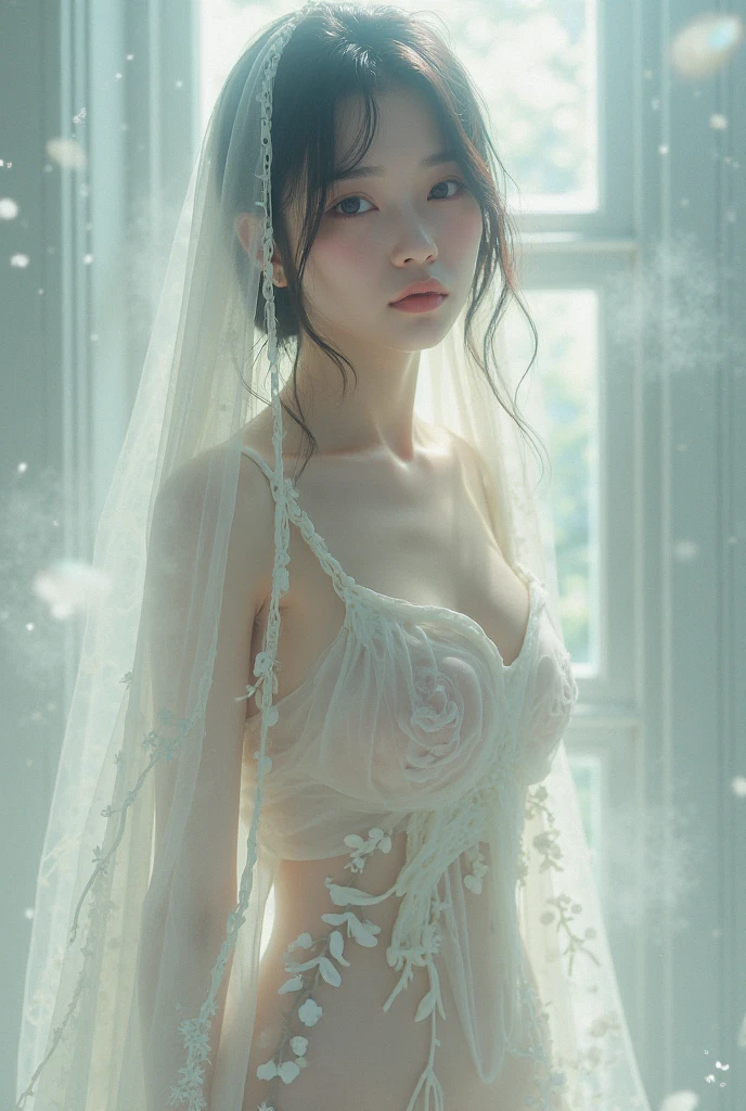 (masterpiece:1.5)、(best quality:1.5)、(8k:1.2)、(Super detailed:1.2)、(Practical:1.2)、(Ultra-high resolution:1.2)、(Highly detailed and Practical skin:1.2)、(The eyes are very detailed、Clean:1.2)、(He was locked in the basement...:1.5)、(Violent sex with men:1.6)、(Overflowing love juice:1.4)、(Once the hiccups:1.5)、rest、(12 years old slim female:1.3)、(Beautiful eyeliner)、(Beautiful eye shadow)、Natural lips、rest、(White broken transparent lace gauze dress:1.6)、（transparent）、（Extremely transparent and thin）、rest、(Long black hair covers one eye.:1.3)、()、(I&#39;I twitch:1.6)、(blush:1.2)、(ecstasy:1.6),(ending:1.2),(Vulgar:1.2),(stupid:1.2),(steam:1.2),(shivering:1.8),(tears:1.2),(Slobber:1.5),(Sweat:1.4),(Roll your eyes:1.6)、（sexy lingerie：1.6）、panties aside、bikini aside、swimsuit、 asidespread、 legspov、deepthroat、sperm on face、suckingownbreastmshuge breasts, self breast sucking,lactation,nipples、Sitting、Legs apart、For the audience、Sit on your knees、No underwear、（No underwear：1.5）、（Breasts exposed：1.6）、（Breasts exposed：1.5）、（Nipple exposure：1.5）、（Pussy exposed：1.5）、（Genital exposure：1.5）、（Pussy exposed：1.5）、（Exposure：1.5）、（Genital Exposure：1.6）、（flat chest：1.5）、（Small Breasts：1.6）、（Small nipples：1.5）、（Splits：1.5）、（do the splits：1.5）、（Pink sex organs：1.5）、（JK：1.5）