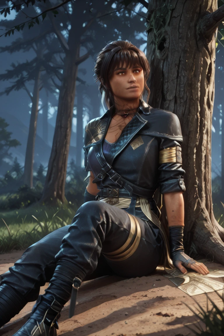 (flat chest), (masterpiece:1.2), highest quality, High resolution, unity 8k wallpaper, (flat chest), (masterpiece:1.2), highest quality, High resolution, unity 8k wallpaper, (fine and beautiful eyes:1.6), highly detailed face, perfect lighting, Detailed CG, (perfect hands, perfect anatomy:1.3), (2 japanese males:1.4), (20 years old male:1.4),( black hair:1.3), extremely beautiful detailfeminine face and eyes, (evil smile:1.2), detailed eyes, best quality,( dark skin:1.8), extremely detailed, very precise detailed,(glasses:1.3), (blunt bangs:1.3), open mouth, (low_ ponytail:1.4), (geta:1.2),(fingerless gloves:1.5), (half closed eyes:1.5),long sidelocks,,(sleeveless yukata),(long red Sheer scarf:1.3),long_hair, squatting, (one on knee:1.3)
