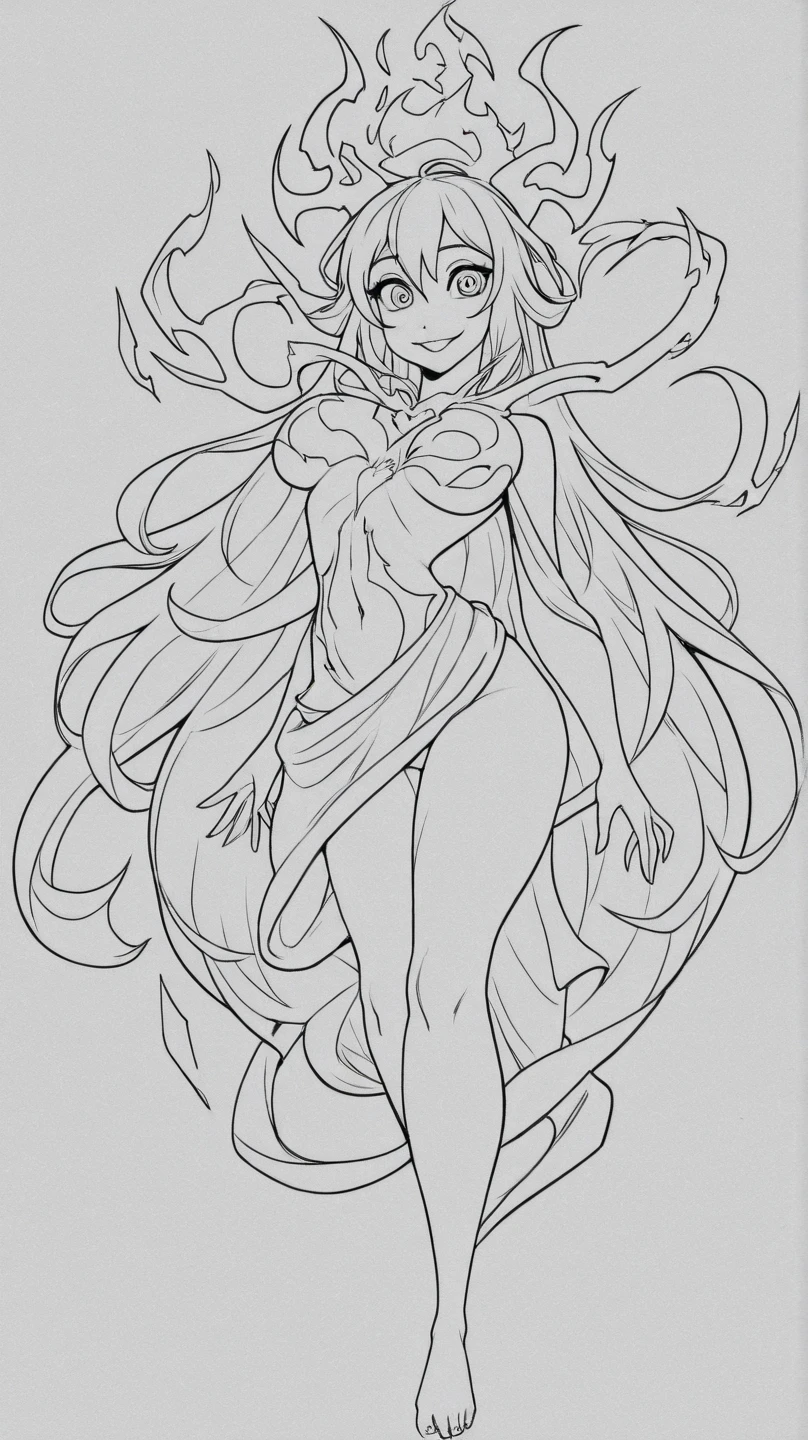 lineart, monochrome, a drawing of a nun with sexy pose, clean anime outlines, perfect lineart, clean lineart, extremely fine ink lineart, nun outfit, simple lineart, beautiful line art, anime style drawing, thick black lineart, black and white manga style, pin on anime